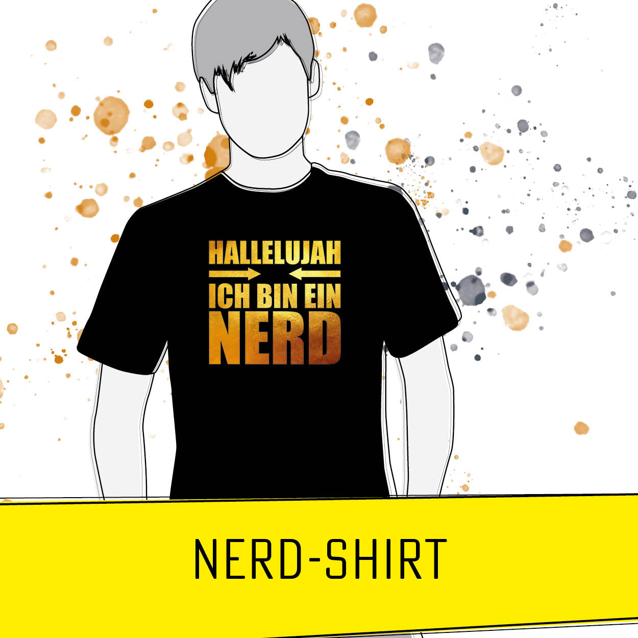 T-Shirt Hallelujah ich bin ein Nerd Sören Vogelsang