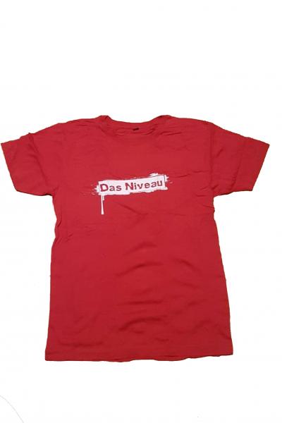 Das Niveau - T-Shirt "Das Niveau Graffitti" rot